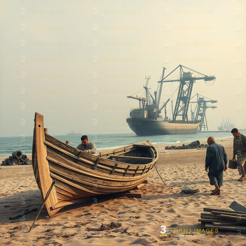 Traditional boat building persists in Karachi as U.S. yards face funding limits