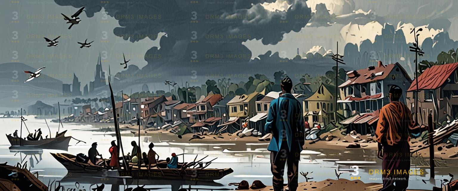 Floods and Finance Unfold
