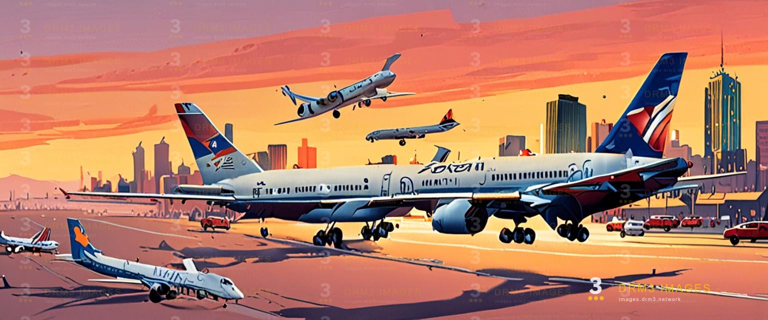 Global Flight Paths Converge