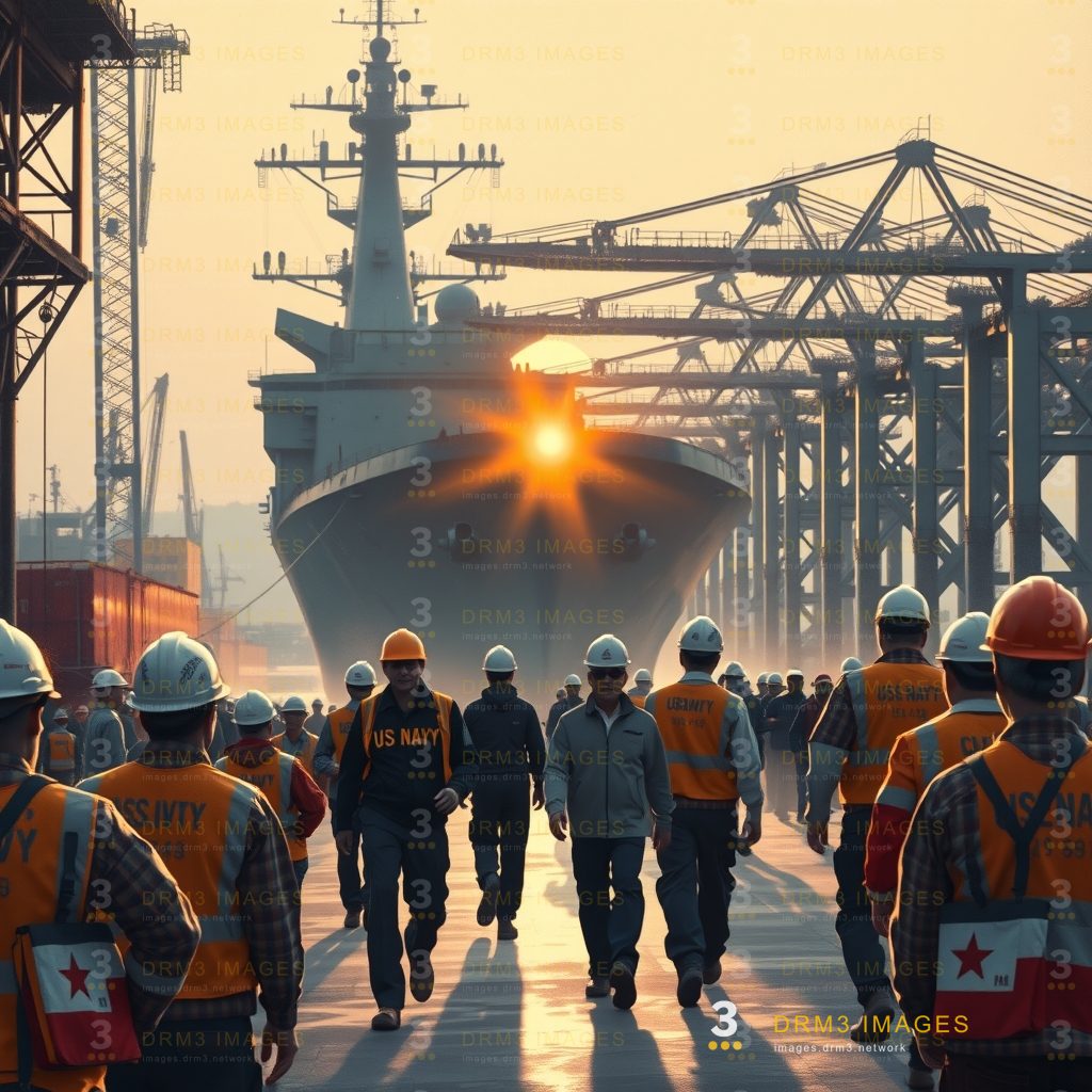 Navy delegation visits South Korean shipyards as Trump pushes shipbuilding expansion