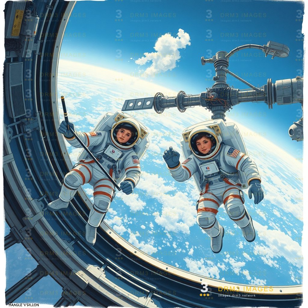 Astronauts install new antenna on International Space Station