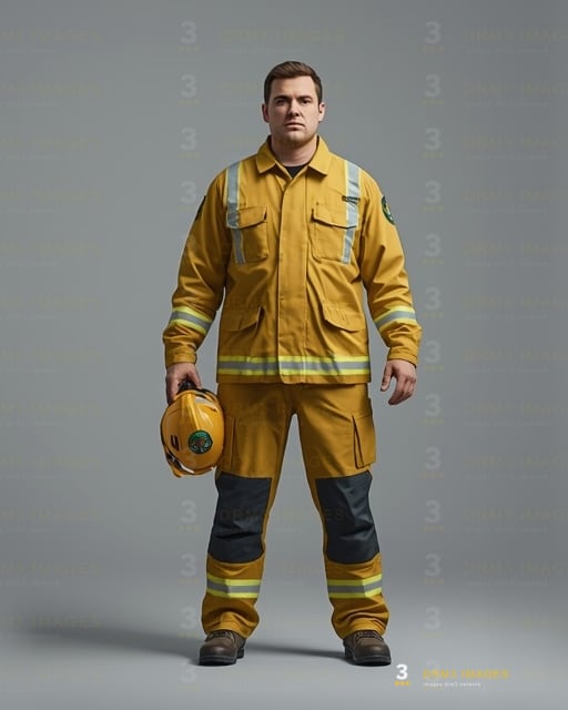 The firefighter, front