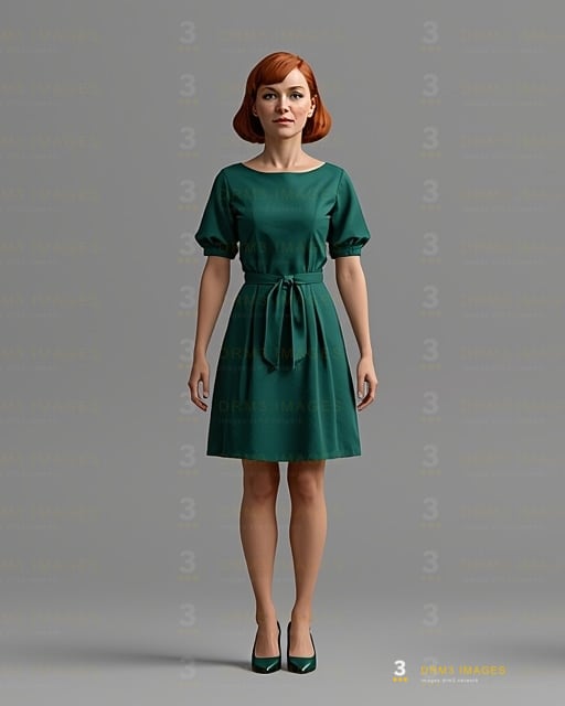 The weather presenter, front