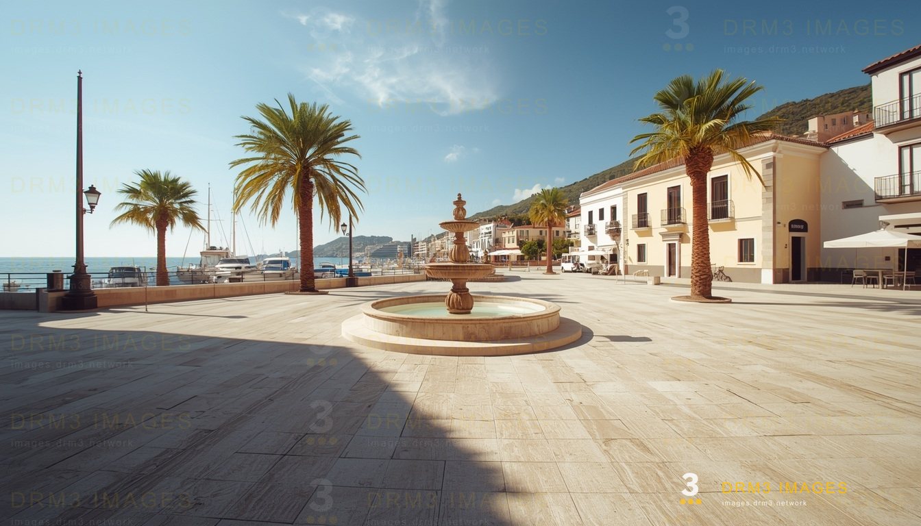 Coastal town square
