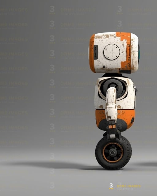 Bolt the courier robot, right