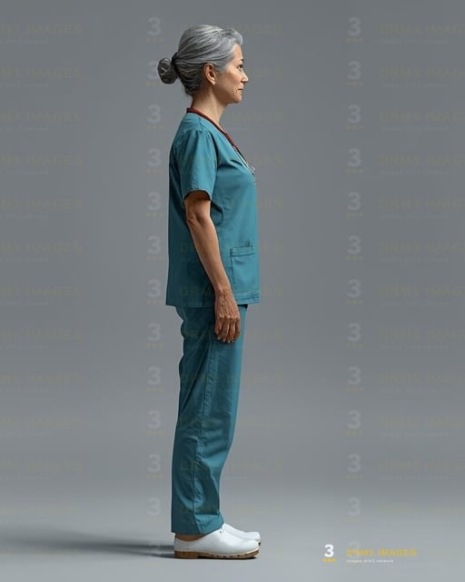 The nurse, left